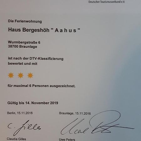 Haus Bergeshoeh Браунлаге Екстер'єр фото